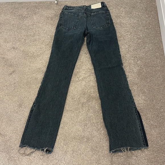 GRLFRND Harlow Highrise bootcut Women's loose Slit hem Jeans - Picture 11 of 17